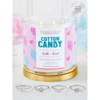 Charmed Aroma Set de bougies 'Cotton Candy' pour Femmes - 500 g