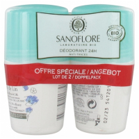 Sanoflore Déodorant 'Bille Pureté De Lin' - 50 ml, 2 Pièces