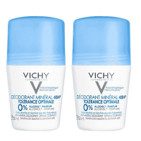 Vichy Déodorant Roll On 'Optimale Tolérance' - 50 ml, 2 Pièces