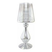 Aulica Lampe à bougie 'Stripes Small' - 13.3 x 13.3 x 34 cm