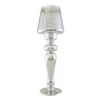 Aulica Lampe à bougie 'Stripes Tall' - 15 x 15 x 43 cm
