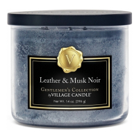 Village Candle 'Gentleman's Collection' Scented Candle - Leather & Musk Noir 396 g