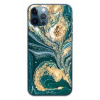 Smartcase Phone Case - iPhone 12/12 Pro Dark Green, Gold
