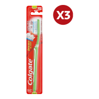 Colgate 'Medium Double Action' Toothbrush - 3 Pack