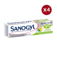 Sanogyl Dentifrice 'Menthe & Citron Whitening' - 75 ml, 4 Pack