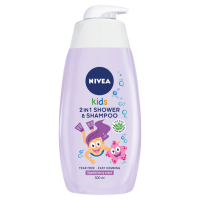 Nivea 'Kids 2 In 1' Shampoo & Körperwäsche - Sparkle Berry Scent 500 ml