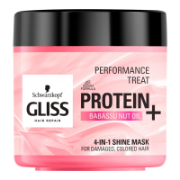 Gliss Masque pour les cheveux 'Performance Treat 4-in-1 Shine' - Protein + Babassu Nut Oil  400 ml