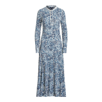 Polo Ralph Lauren Women's 'Floral Henley' Long-Sleeved Dress