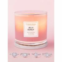 Charmed Aroma Women's 'Powder Jelly Donut' Candle Set - 350 g