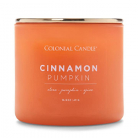 Colonial Candle Bougie parfumée 'Pop of color' - Cinnamon Pumpkin 411 g