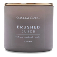 Colonial Candle Bougie parfumée 'Pop of Color' - Brushed Suede 411 g
