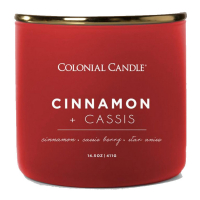 Colonial Candle Bougie parfumée 'Pop of Color' - Cinnamon & Cassis 411 g