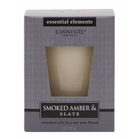 Candle-Lite Bougie parfumée 'Smoked Amber & Slate' - 255 g