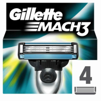 Gillette 'Mach3' Rasiermesser + Nachfüllpackung - 4 Stücke