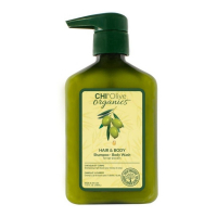 CHI Shampoing et gel douche 'Olive Organics' - 340 ml