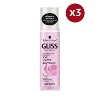 Gliss Spray démêlant 'Liquid Silk Express Detangling' - 200 ml, 3 Pack