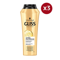 Gliss Shampoing 'Ultimate Precious Oil' - 250 ml, 3 Pack