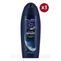 Fa 'Citron Vert Sport' Shower Gel - 400 ml, 3 Pack