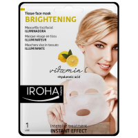 Iroha 'Brightening Vitamin C + HA' Gesichtsmaske aus Gewebe