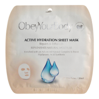 Obey Your Body 'Active Hydration' Gesichtsmaske aus Gewebe