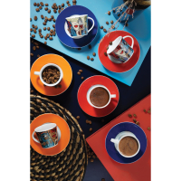 Heritage Coffee Cup & Saucer Set - 12 Pieces