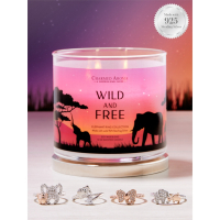 Charmed Aroma Women's 'Wild & Free' Scented Candle Set - 340 g