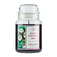 Purple River 'Black Coconut Lime' Duftende Kerze - 623 g