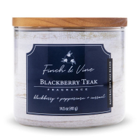 Colonial Candle Bougie parfumée 'Finch & Vine' - Blackberry Teak 411 g