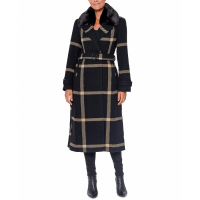 Vince Camuto Women's 'Plaid Maxi' Wrap Coat