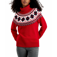 Tommy Hilfiger Women's 'Argyle' Turtleneck Sweater