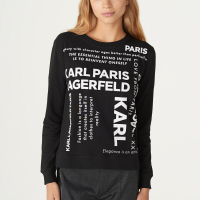 Karl Lagerfeld Sweatshirt 'Crossword' pour Femmes