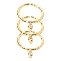 L’Atelier Emma&Chloé Women's 'Ama' Adjustable Ring