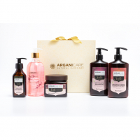 Arganicare 'Gift Box Diamond Shine Kit - Silk' Haarpflege-Set - 5 Stücke
