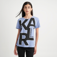 Karl Lagerfeld 'Large Logo' T-Shirt fur Damen