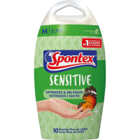 Spontex 'Latex Sensitive Second Skin' Cleaning Gloves - M 10 Pieces