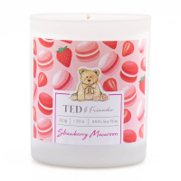 Ted&Friends 'Strawberry Macaroon' Duftende Kerze - 220 g