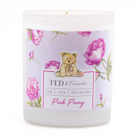 Ted&Friends 'Pink Peony' Scented Candle - 220 g