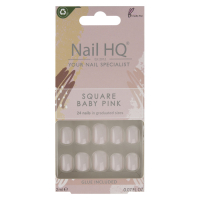 Nail HQ Pointes d'ongles 'Square' - Baby Pink 24 Pièces