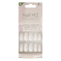 Nail HQ Pointes d'ongles 'Long Coffin' - Baby Pink 24 Pièces