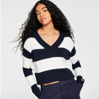 Tommy Jeans Women's 'Striped Varsity' Sweater