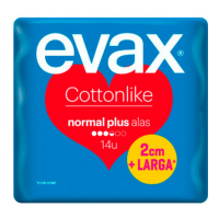 Evax 'Cottonlike Normal' Pads with Flaps - 14 Pieces