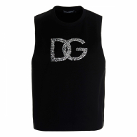 Dolce & Gabbana Women's 'Jewel Logo' Sleeveless T-Shirt