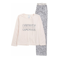 Calvin Klein 'Brushed Micro Leopard' Top & Shorts Pyjama Set für große Mädchen