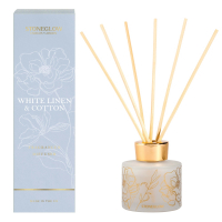 StoneGlow 'Day Flower White Linen & Cotton' Reed Diffuser - 120 ml