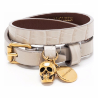Alexander McQueen 'Skull Charm Wraparound' Armband für Damen