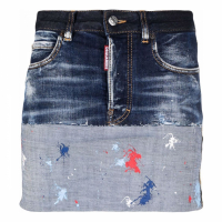 Dsquared2 Women's 'Paint Splatter' Denim Skirt