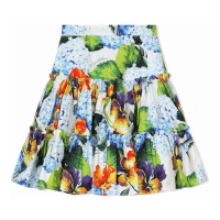Dolce & Gabbana Kids Big Girl's 'Tiered Floral' A-line Skirt