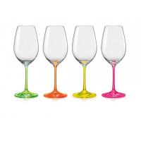Aulica Set Of 4 Wine Glasses 350Ml  - Neon