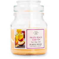 Purple River 'Fruity Peach Iced Tea' Duftende Kerze - 113 g