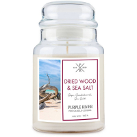Purple River 'Dried Wood & Sea Salt' Duftende Kerze - 623 g